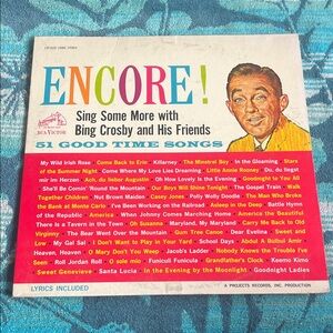 Encore! Bing Crosby Vinyl Record